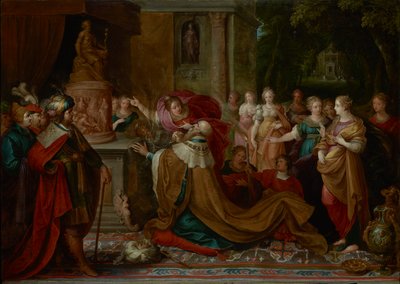 Salomos avgudadyrkan av Frans II the Younger Francken