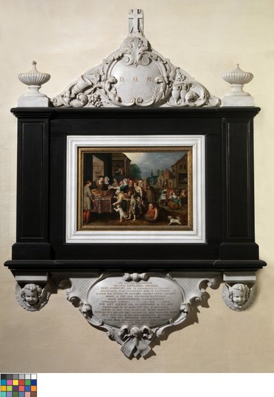 The Seven Works of Mercy (olja på panel) av Frans II the Younger Francken