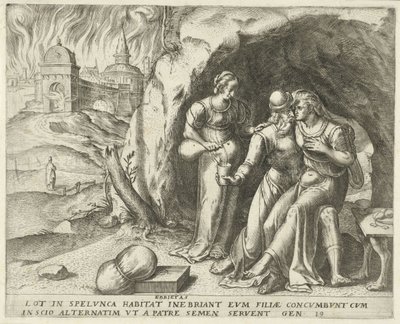 Lot och hans döttrar Ebrietas (titel på objekt) History of Destiny (serietitel) av Frans Menton