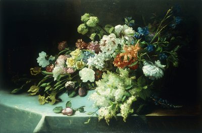 Blommigt stilleben av Frans Mortelmans