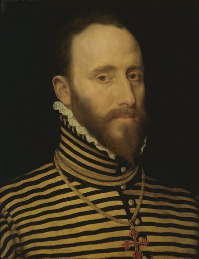 Porträtt av en riddare av Calatravaorden, troligen av Sorias eller Soreau härstamning (Sorel) av Frans Pourbus (I) (attributed to)