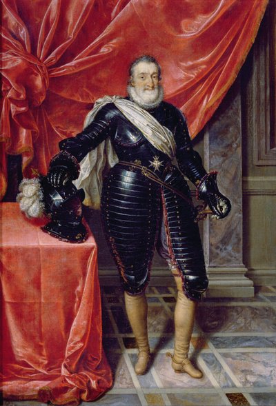 Henrik IV, Frankrikes kung, i rustning, ca 1610 av Frans Pourbus the Younger