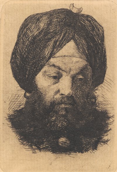 Man med turban av Frans Schwartz