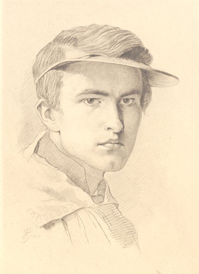 Porträtt av J. Th. Lundbye av Frans Schwartz