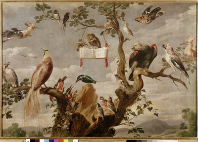 En fågelkonsert (olja på duk av Frans Snyders