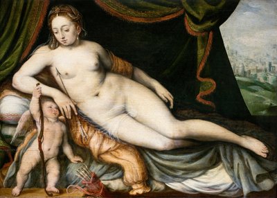 Venus och Amor, ca 1560 av Frans Vriendt