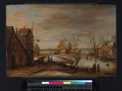 En by på vintern av Frans de Momper