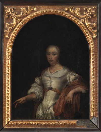 Porträtt av en dam av Frans van I Mieris