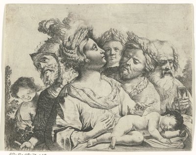 Ceres, Mars och Saturnus (De fyra åldrarna) av Frans van Mieris (II) (rejected attribution)