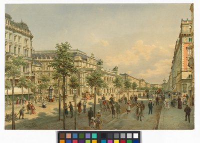 Opernring (sedd mot Schwarzenbergplatz) av Franz Alt