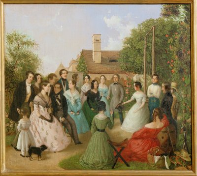 Pfaenderspiele der Familienmitglieder Alt im Garten - Ett spel om förverkande i familjen Alt