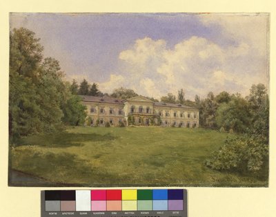 Slott med park i Weidlingau av Franz Alt