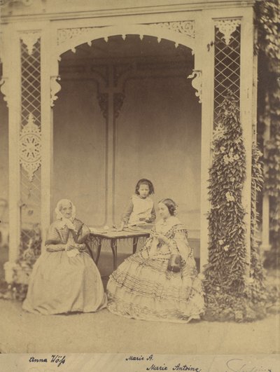 Anna Wöss, Marie och Marie Antoine, 1850-60-tal. av Franz Antoine