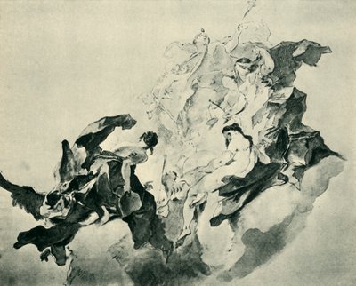 Allegori om tro, rättvisa och målning, 1758-1759, 1943. av Franz Anton Maulbertsch