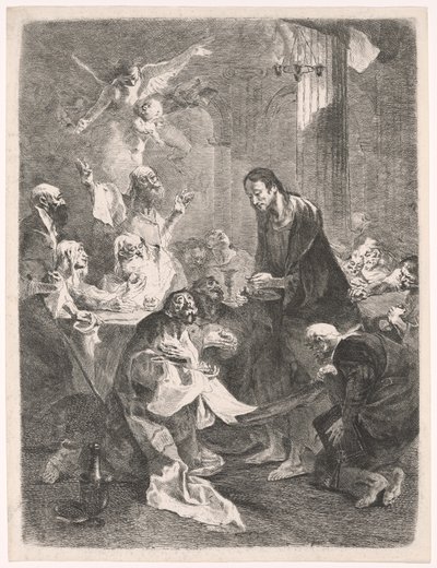 Kristus och apostlarnas heliga nattvard av Franz Anton Maulbertsch