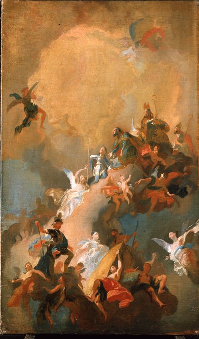 De ungerska helgonens apoteos av Franz Anton Maulbertsch
