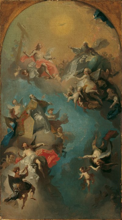 Augustinus antagande till himlen av Franz Anton Maulbertsch