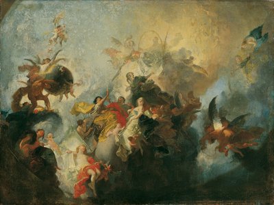 Gudomlig försyn och dygder av Franz Anton Maulbertsch