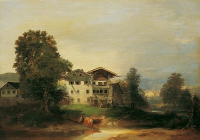 Motiv från Sydtyrolen av Franz Barbarini