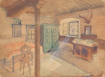 Bondgård i Tragöß av Franz Barwig d. Ä.