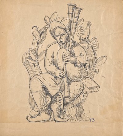 säckpipare av Franz Barwig d. Ä.