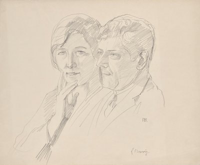 Grete Wagner-Barwig och Dr. Joseph Wagner av Franz Barwig d. Ä.
