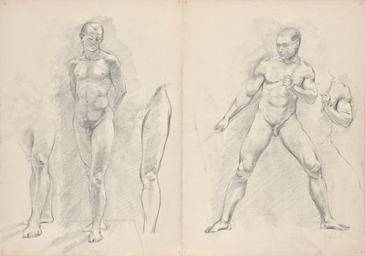 manliga nakenbilder av Franz Barwig d. Ä.