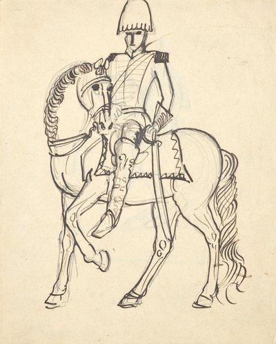 officer till häst av Franz Barwig d. Ä.