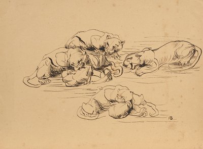 Snurrande Sundapanthers av Franz Barwig d. Ä.