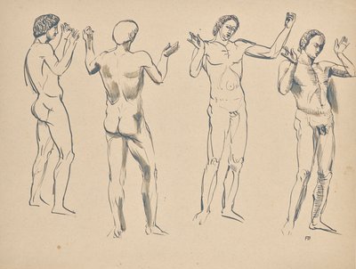 Fyra skisser för talaren av Franz Barwig d. Ä.