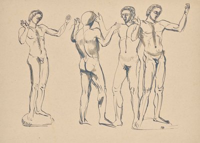 Fyra skisser för talaren av Franz Barwig d. Ä.