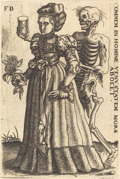 Kvinna och död av Franz Brun