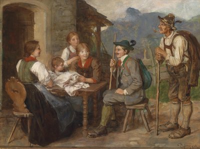 Salon Tyrolean av Franz Defregger