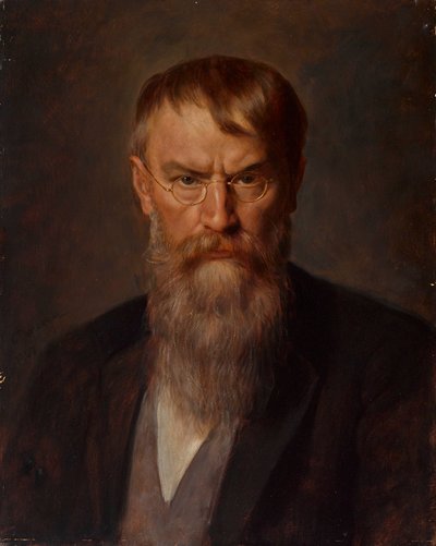Porträtt av Franz von Lenbach 1836-1904, 1907. av Franz Defregger von