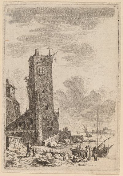 Hamnen i Livorno av Franz Edmund Weirotter