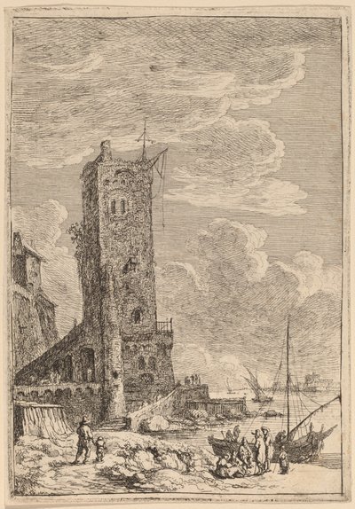 Hamnen i Livorno av Franz Edmund Weirotter