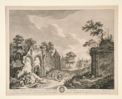 Ruinerna av klostret St. Maur av Franz Edmund Weirotter