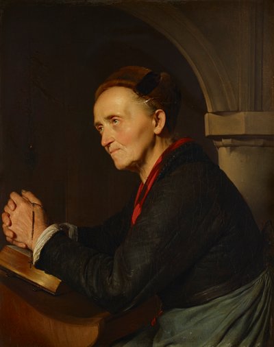 祈る農民の女性スウェーデン av Franz Eybl