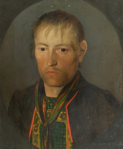 Porträtt av en bonde av Franz Gasser
