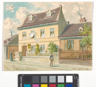 19:e distriktet, Gymnasiumstraße 87 - Josef Lanners bostad och dödshus av Franz Gerasch