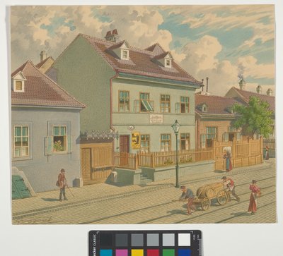 19:e distriktet, Gymnasiumstraße 87 - Josef Lanners bostad och dödsplats av Franz Gerasch