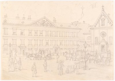1:a, Neuer Markt - Palais Schwarzenberg och Kapucinkyrkan av Franz Gerasch