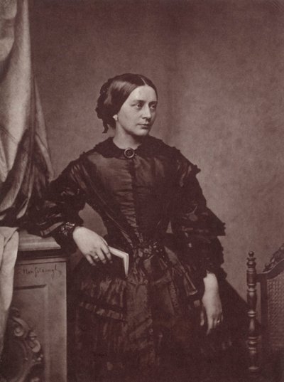 Clara Schumann, tysk pianist och kompositör, 1800-talet av Franz Hanfstaengl