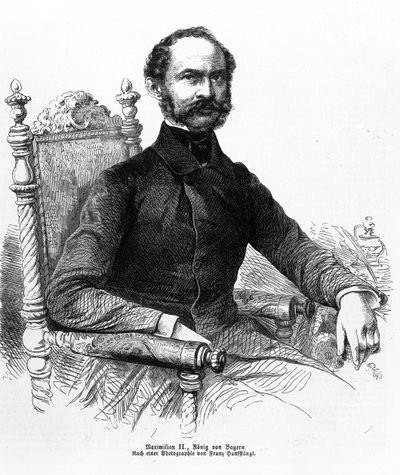 Maximilian II (1811-64), kung av Bayern av Franz Hanfstaengl
