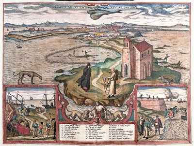Cadizbukten, Spanien av Franz Hogenberg