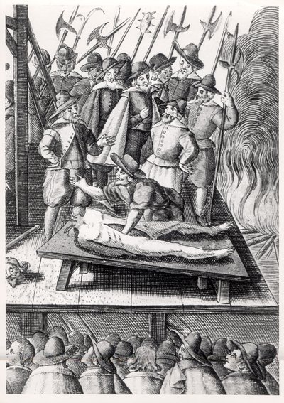 Avrättning av katoliker i England under Elizabeth I:s regeringstid (1533-1603) av Franz Hogenberg