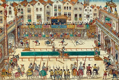 Henrik II av Frankrike dödligt sårad, 30 juni av Franz Hogenberg