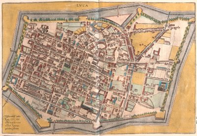Lucca, Italien (gravyr av Franz Hogenberg