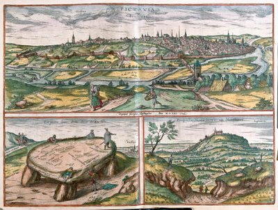 Montpellier, Tours och Poitiers, Frankrike av Franz Hogenberg