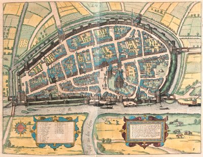 Neuss, Tyskland (gravyr av Franz Hogenberg